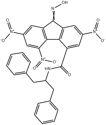 N-(1-BENZYL-2-PH-ET)-9-(HYDROXYIMINO)-2,5,7-TRINITRO-9H-FLUORENE Structure