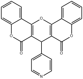 7-(pyridin-4-yl)-6H-pyrano[3,2-c:5,6-c']dichromene-6,8(7H)-dione 구조식 이미지