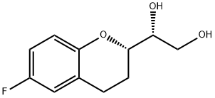 (1’R,2S)-2-(1’,2’-Dihydroxyethyl)-6-fluorochromane Structure