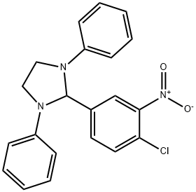 2-(4-chloro-3-nitrophenyl)-1,3-diphenylimidazolidine 구조식 이미지