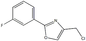 4-(CHLOROMETHYL)-2-(3-FLUOROPHENYL)-1,3-OXAZOLE Structure