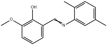 2-{[(2,5-dimethylphenyl)imino]methyl}-6-methoxyphenol Structure