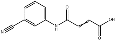 (E)-4-(3-cyanoanilino)-4-oxo-2-butenoic acid Structure