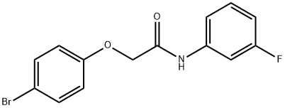 2-(4-bromophenoxy)-N-(3-fluorophenyl)acetamide 구조식 이미지