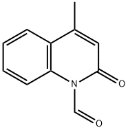 1(2H)-Quinolinecarboxaldehyde,4-methyl-2-oxo-(8CI) Structure