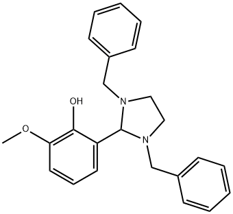 2-(1,3-dibenzyl-2-imidazolidinyl)-6-methoxyphenol Structure