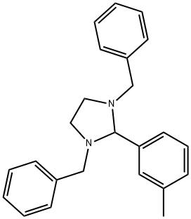 1,3-dibenzyl-2-(3-methylphenyl)imidazolidine 구조식 이미지