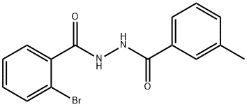 2-bromo-N'-(3-methylbenzoyl)benzohydrazide Structure