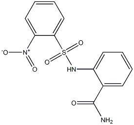 2-[({2-nitrophenyl}sulfonyl)amino]benzamide Structure