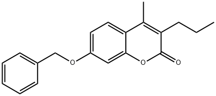 7-(benzyloxy)-4-methyl-3-propyl-2H-chromen-2-one 구조식 이미지