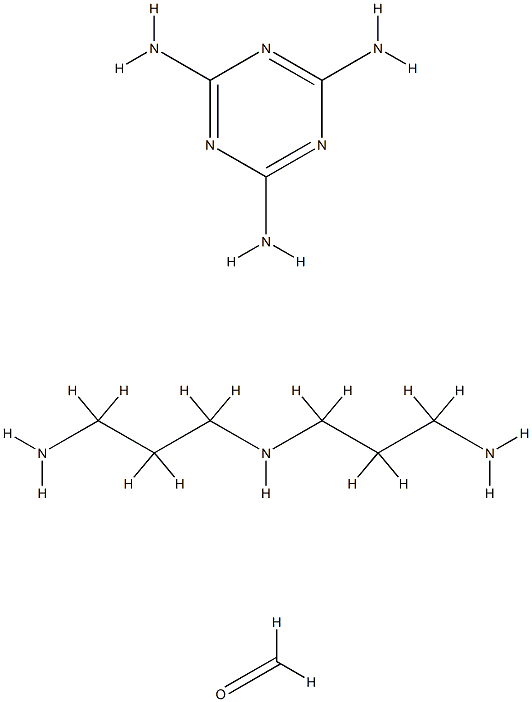 Formaldehyde, polymer with N-(3-aminopropyl)-1,3-propanediamine and 1,3,5-triazine-2,4,6-triamine Structure