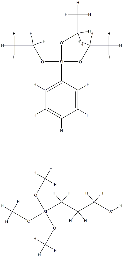1-프로판티올,3-(트리메톡시실릴)-,트리에톡시페닐실란중합체 구조식 이미지
