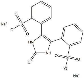 disodium (2,3-dihydro-2-oxo-1H-imidazole-4,5-diyl)bis(benzenesulphonate) Structure