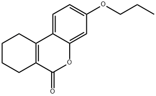 3-propoxy-7,8,9,10-tetrahydro-6H-benzo[c]chromen-6-one 구조식 이미지