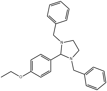 4-(1,3-dibenzyl-2-imidazolidinyl)phenyl ethyl ether Structure