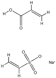 2-프로펜산,에틸렌술폰산나트륨중합체 구조식 이미지