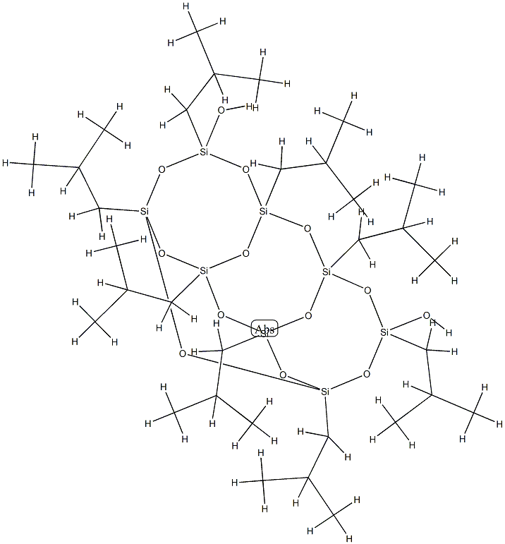 1 3 5 7 9 11-OCTAISOBUTYLTETRACYCLO Structure