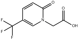 [2-옥소-5-(트리플루오로메틸)-1(2H)-피리디닐]아세트산(SALTDATA:FREE) 구조식 이미지
