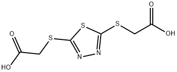 1,3,4-티아디아졸-2,5-디티오아세트산 구조식 이미지