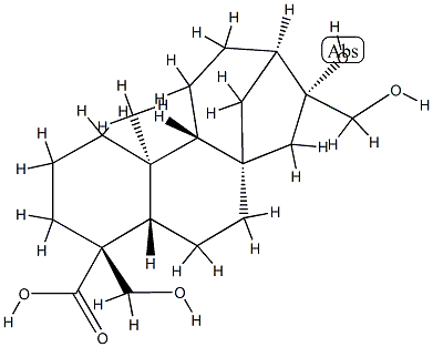 Kauran-18-olc acid,16,1719-tnhydroxy-,(4a) Structure