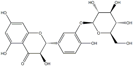 Taxifolin 3'-O-glucoside 구조식 이미지