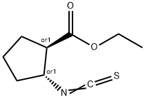 Cyclopentanecarboxylic acid, 2-isothiocyanato-, ethyl ester, (1R,2R)-rel- (9CI) Structure
