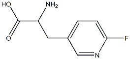 3-피리딘프로판산,-알파-아미노-6-플루오로-(9CI) 구조식 이미지