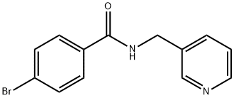 4-bromo-N-(pyridin-3-ylmethyl)benzamide Structure