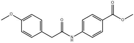 methyl 4-{[(4-methoxyphenyl)acetyl]amino}benzoate Structure