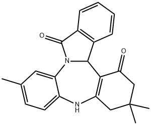 7,7,12-trimethyl-4b,7,8,9-tetrahydro-6H-dibenzo[2,3:5,6][1,4]diazepino[7,1-a]isoindole-5,15-dione Structure