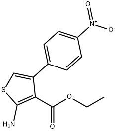 ethyl 2-amino-4-(4-nitrophenyl)thiophene-3-carboxylate 구조식 이미지