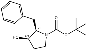 Cis-Tert-Butyl 2-Benzyl-3-Hydroxypyrrolidine-1-Carboxylate(WX190540) Structure