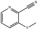 2-Pyridinecarbonitrile,3-(methylthio)-(9CI) Structure