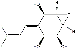 (1S,6R)-4-[(E)-3-Methyl-2-butenylidene]-7-oxabicyclo[4.1.0]heptane-2β,3β,5β-triol Structure