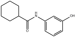N-(3-hydroxyphenyl)cyclohexanecarboxamide 구조식 이미지
