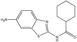 N-(6-amino-1,3-benzothiazol-2-yl)cyclohexanecarboxamide Structure