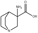 1-Azabicyclo[2.2.2]octane-3-carboxylicacid,3-amino-(9CI) Structure