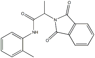 2-(1,3-dioxo-1,3-dihydro-2H-isoindol-2-yl)-N-(2-methylphenyl)propanamide Structure