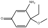 2,5-Cyclohexadien-1-one,3-amino-4-ethyl-4-methoxy-(9CI) 구조식 이미지