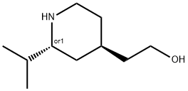 4-Piperidineethanol,2-(1-methylethyl)-,(2R,4R)-rel-(9CI) Structure