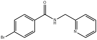 4-bromo-N-(pyridin-2-ylmethyl)benzamide Structure