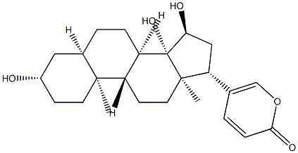 3β,14,15α-Trihydroxy-5β,14β-bufa-20,22-dienolide 구조식 이미지