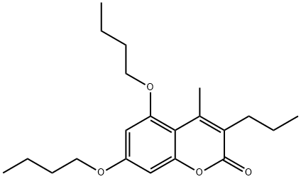 5,7-dibutoxy-4-methyl-3-propyl-2H-chromen-2-one Structure