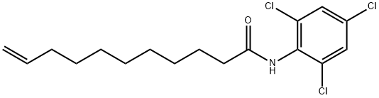 N-(2,4,6-trichlorophenyl)-10-undecenamide 구조식 이미지