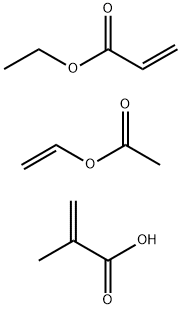 2-프로펜산,2-메틸-,에테닐아세테이트및에틸2-프로페노에이트중합체 구조식 이미지