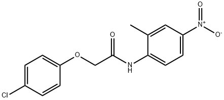 2-(4-chlorophenoxy)-N-(2-methyl-4-nitrophenyl)acetamide Structure