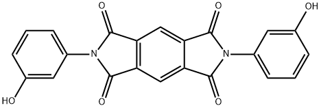 2,6-Bis(3-hydroxyphenyl)-1,3,5,7-tetraoxo-1,2,3,5,6,7-hexahydrobenzo[1,2-c:4,5-c']dipyrrole 구조식 이미지