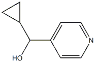 4-Pyridinemethanol,alpha-cyclopropyl-(9CI) Structure