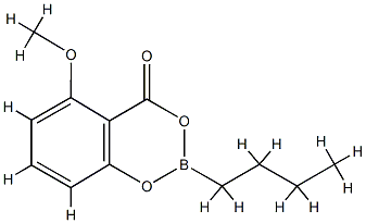 2-Butyl-5-methoxy-4H-1,3,2-benzodioxaborin-4-one 구조식 이미지