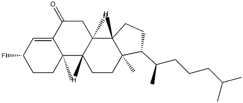 3β-Fluorocholest-4-en-6-one 구조식 이미지